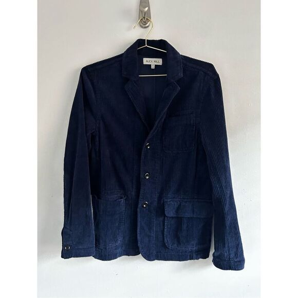 Alex Mill Navy Blue Boyish Corduroy Blazer Jacket Size XS Huckberry - Picture 1 of 15
